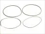 Комплект ущільнюючих кілець гільзи циліндра MB, Товщина 0,15мм, 3 гумові кільця+1 сталь EL 827.568