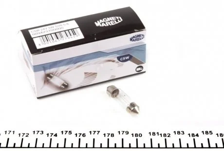 Лампа накаливания, фонарь освещения номерного знака MAGNETI MARELLI 009423100000