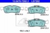 Комплект тормозных колодок, дисковый тормоз CERAMIC ATE 13.0470-7282.2 (фото 1)