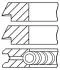 Кільця поршневі (1cyl) COMPRESSOR D 75.5 (2/2/4) GO GOETZE 08-325407-00 (фото 3)