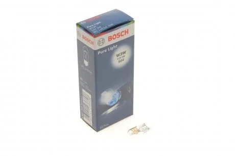 Автолампа W3W 12V 3W W2.1x9.5d (габарит, щиток приладів) (без цоколя) BOSCH 1987302217