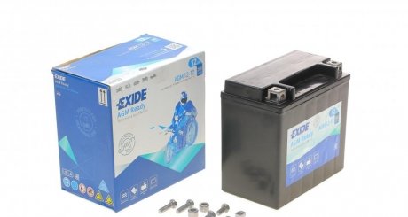 Аккумуляторная батарея 12Ah/150A (150x100x100/+L/B0) (AGM) (мото) EXIDE AGM12-12