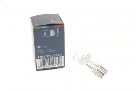 Автолампа W21/5W 12V 21/5W W3x16q Pure Light 380W (без цоколя) BOSCH 1987302252