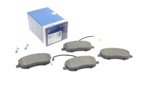 Колодки гальмівні (передні) Citroen C8 02-/Jumpy/Fiat Scudo/Peugeot Expert 95-06/807 02- (+датчики) BOSCH 0986424789