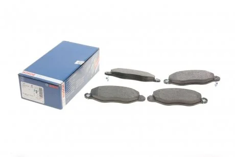 Колодки гальмівні (передні) Ford Transit 2.0-2.4 00- (FWD) BOSCH 0986494037