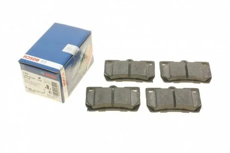 Комплект тормозных колодок, дисковый тормоз BOSCH 0986494253 (фото 1)