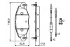 Колодки тормозные (передние) Citroen С5 01-(+датчики) BOSCH 0986424581 (фото 2)