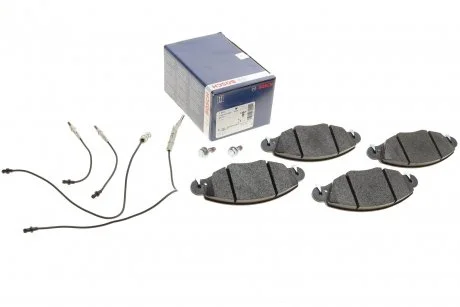 Колодки гальмівні (передні) Citroen С5 01- (+датчики) BOSCH 0986424581