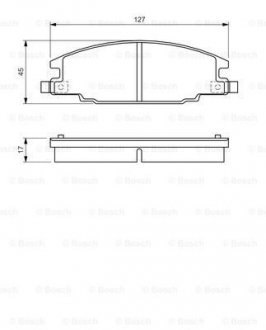 Колодки тормозные (передние) Isuzu Trooper/Opel Frontera 84-98 BOSCH 0986460960