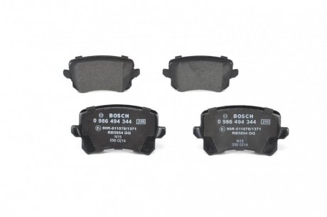 Тормозные колодки (задние) Audi A6/VW Passat/CC 1.8TSI/2.0TDI 05- BOSCH 0986494344