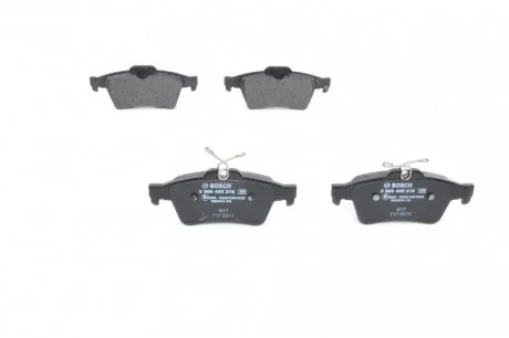 Тормозные колодки (задние) Ford Connect/Focus II 02- BOSCH 0986495216 (фото 1)
