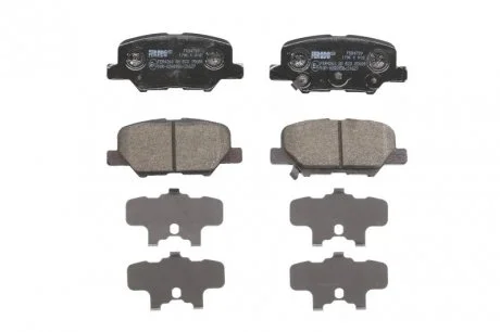 Комплект гальмівних колодок, дискове гальмо FE FERODO FDB4739