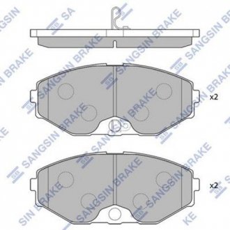 Тормозные колодки дисковые передние SANGSIN BRAKE Hi-Q (SANGSIN) SP1600