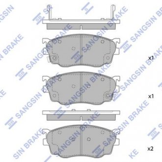 Тормозные колодки дисковые передние SANGSIN BRAKE Hi-Q (SANGSIN) SP1529