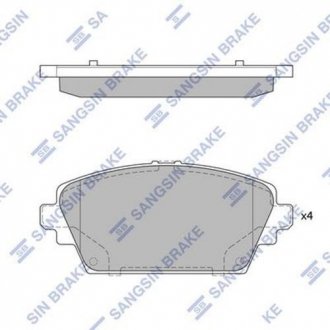 Колодки гальмові дискові передні HQ Hi-Q (SANGSIN) SP1582