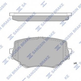 Колодки гальмові дискові передні HQ Hi-Q (SANGSIN) SP1535