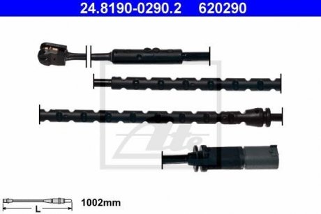 Датчик зносу гальмівних колодок ATE 24.8190-0290.2