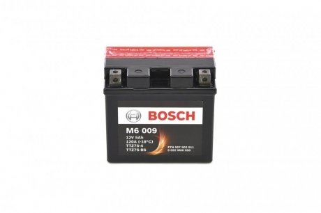 Фото 1 - аккумулятор сухозаряженный AGM 5Ah 120А BOSCH 0092M60090 Аккумулятор сухозаряженный AGM 5Ah 120А BOSCH 0092M60090 (фото 1)