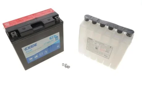 Аккумуляторная батарея 12Ah/190A (150x70x145/+L/B0) (AGM) (мото) (сухозаряженный) EXIDE ET14B-BS