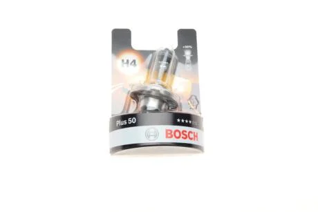 Лампочка Plus 60% галоген H4 (12 В, 60/55 Вт, тип гнізда: P43T) 1 987 301 040 BOSCH 1987301040