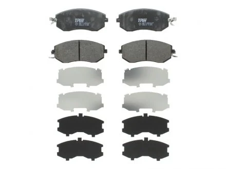 Гальмівні колодки пер. Subaru Impreza 02-/Forester 02- (akebono) TRW GDB3519