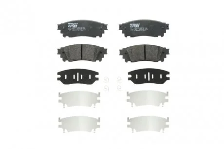 Комплект гальмівних колодок, дискове гальмо TRW GDB4459