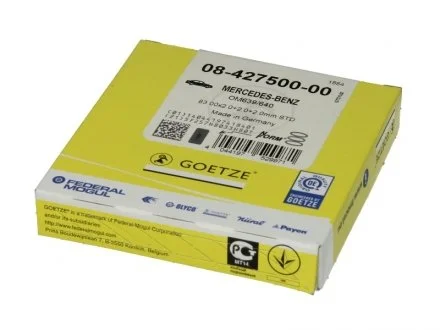 Кольца поршневые 83.0 MB OM639/640 GOETZE 08-427500-00