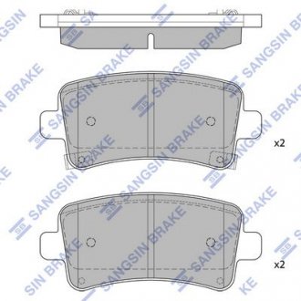 Тормозные колодки дисковые задние SANGSIN BRAKE Hi-Q (SANGSIN) SP2135 (фото 1)