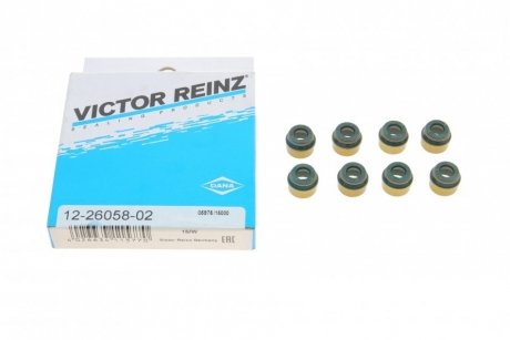 Сальник клапана (впуск/випуск) Citroen Berlingo 1.1/1.4 (к-кт 8шт) VICTOR REINZ 12-26058-02 (фото 1)