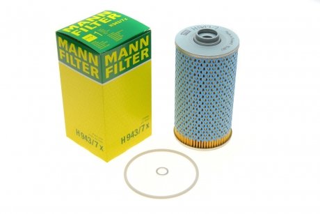 Фільтр оливи -FILTER H 943/7X MANN H 943/7 X