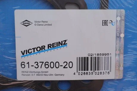 Прокладка головки циліндра REINZ VICTOR REINZ 61-37600-20