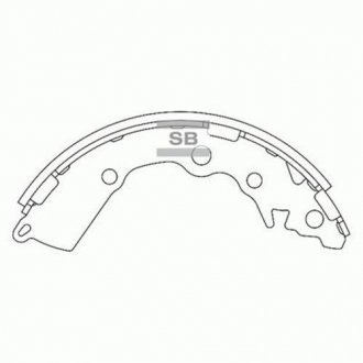 Тормозные колодки барабанные SANGSIN BRAKE Hi-Q (SANGSIN) SA156