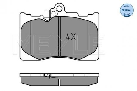 Колодки тормозные (передние) Lexus GS 05-/IS III//RC 09- (Advics) MEYLE 025 203 2517/W (фото 1)