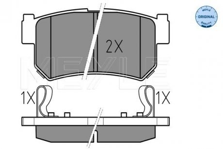 Колодки тормозные (задние) Daewoo Rexton/Ssangyong Rexton 02-/Actyon 05-/Korando 97-06 MEYLE 025 236 7315/W