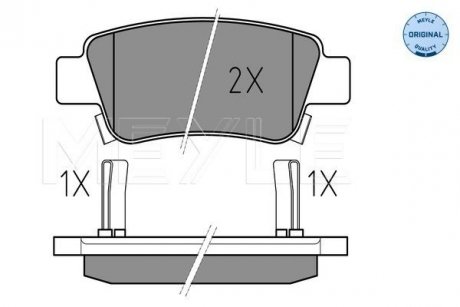 Колодки тормозные (задние) Honda CR-V 06- (Bosch) MEYLE 025 246 3516/W (фото 1)