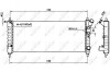 Радіатор системи охолодження двигуна NRF 58154 (фото 2)