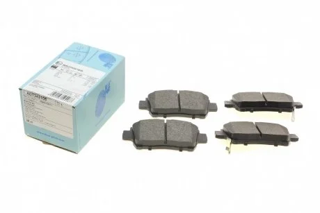 Колодки гальмівні (передні) Toyota Corolla 01-08/Prius 00-04/Yaris 99-05 BLUE PRINT ADT342105
