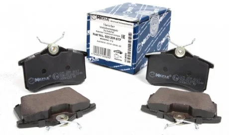 Комплект гальмівних колодок MEYLE 025 209 6117