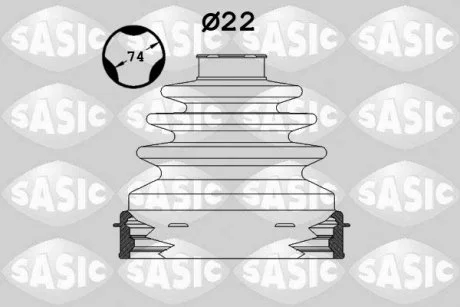 Комплект пильника, приводний вал SASIC 1904005