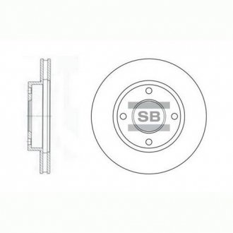 Тормозной диск передний SANGSIN BRAKE Hi-Q (SANGSIN) SD3027