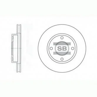 Тормозной диск передний SANGSIN BRAKE Hi-Q (SANGSIN) SD3027