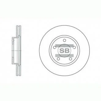 Тормозной диск передний SANGSIN BRAKE Hi-Q (SANGSIN) SD4401