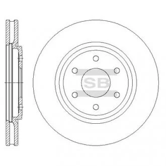 Тормозной диск передний SANGSIN BRAKE Hi-Q (SANGSIN) SD4229