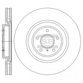 Тормозной диск передний SANGSIN BRAKE Hi-Q (SANGSIN) SD4228