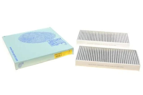 Фільтр салону Renault Laguna 07- (вугільний) (к-кт 2шт.) BLUE PRINT ADR162511