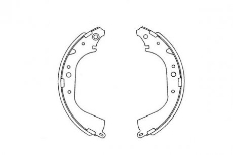 Тормозные колодки барабанные KAVO KBS-9901