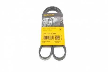 Ремень генератора Fiat Doblo 1.3JTD 04-(PS) Contitech 4PK1022ELAST