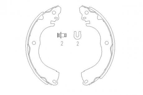 Гальмівні колодки зад. Tiida 07- PARTS KAVO KBS-7416 (фото 1)