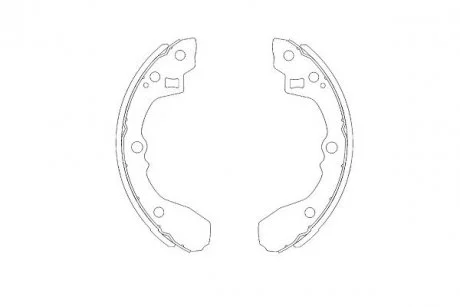 Тормозные колодки барабанные KAVO KBS-4403
