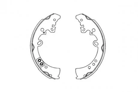 Тормозные колодки барабанные KAVO KBS-9913 (фото 1)